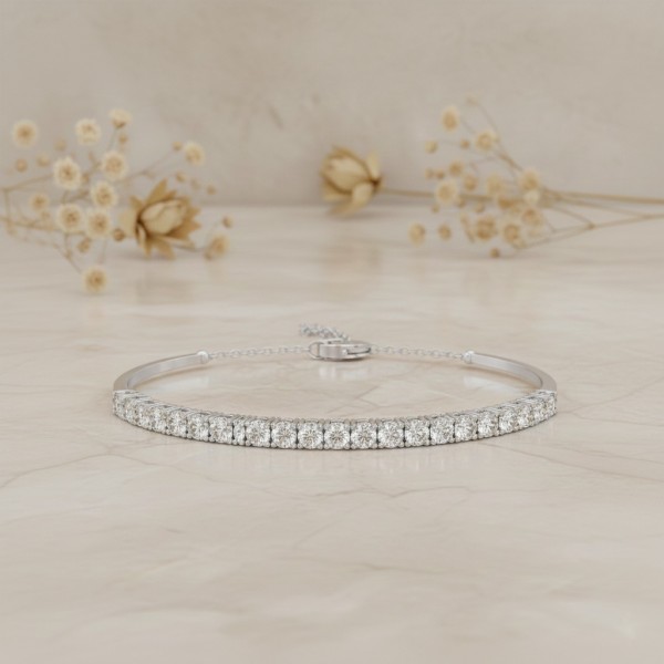 Su Yolu Tasarım Pırlanta Altın Bileklik MYSB02