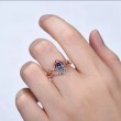 Damla Alexandrite Ve Safir Sarmaşık Set Yüzük 