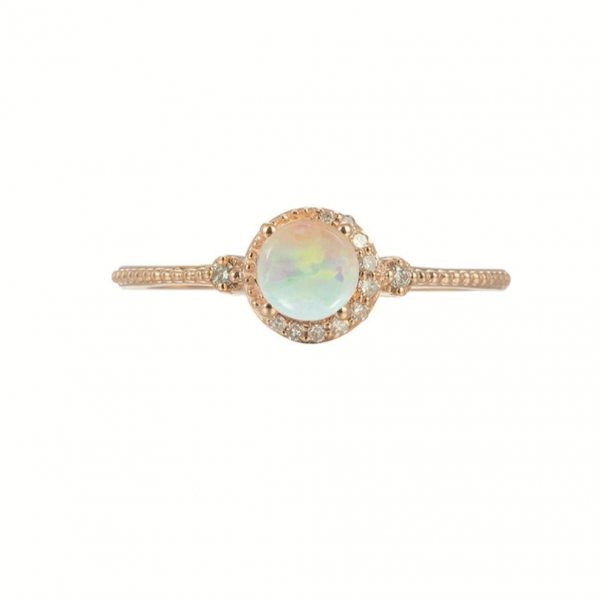 Athena Opal Ve Pırlantalı Vintage Yüzük AD1140