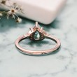 Damla Moss Agate Ve Pırlanta Evlilik Teklifi Yüzükleri