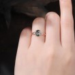 Gül Tasarım Moss Agate Ve Pırlanta Yüzük