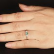Yeşil Moss Agate Ve Pırlantalı Altın Tektaş Yüzük