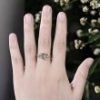 Opal Ve Oval Moss Agate Taşlı Sarmaşık Yüzük 
