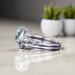 Moss Agate Ve Pırlanta Vintage İkili Set Yüzük
