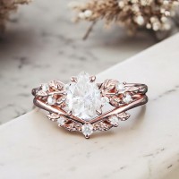 Su Damlası Beyaz Safir Ve Pırlanta İkili Set Yüzük 
