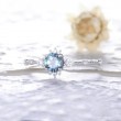 Thetis London Blue Topaz Pırlantalı Yüzük AD1150