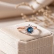 London Blue Topaz Ve Pırlanta Kartanesi Yüzük