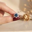 London Blue Topaz Ve Pırlanta Kartanesi Yüzük