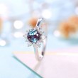 London Blue Topaz Ve Pırlanta Kartanesi Yüzük