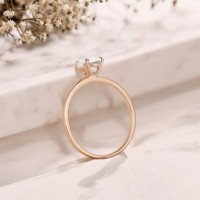 0.60 Ct. Gia Sertifikalı Oval Pırlanta Tektaş Yüzük