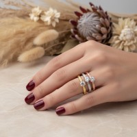 0.35 Karat Pırlanta Vintage Tasarım Tektaş Yüzük
