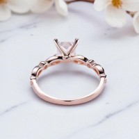 0.50 Karat Prenses Kare Pırlanta Vintage Yüzük