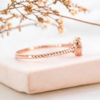 0.18 Karat Vintage Tasarım Tek Taş Pırlanta Yüzük 