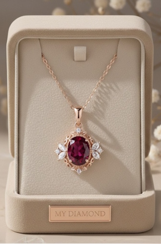 Doğal Yakut Kolye Modelleri