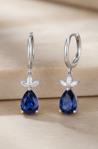 Safir Küpe Modelleri