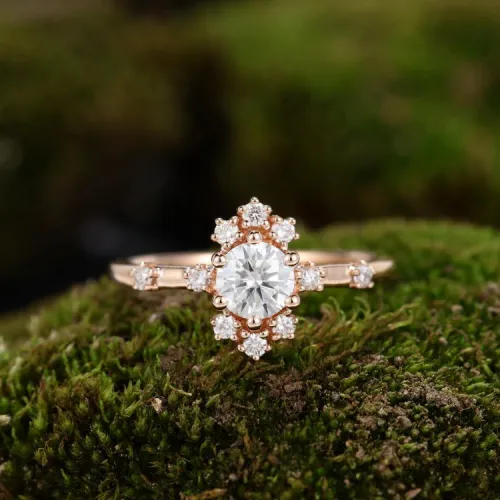 Özel Tasarım Pırlanta Rose Gold Yüzük MY0925