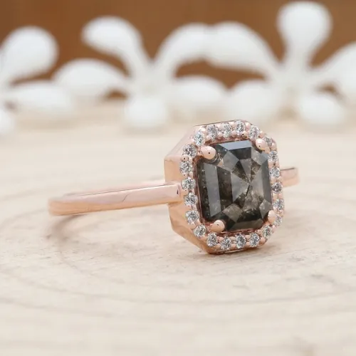 Emerald Kesim Ham Elmas Ve Pırlanta Yüzük MY7003