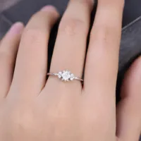 Prenses Kare Pırlanta Modern Tasarım Yüzük