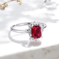 Emerald Kesim Yakut Ve Pırlanta Vintage Yüzük