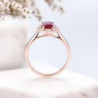Emerald Kesim Yakut Ve Pırlanta Vintage Yüzük