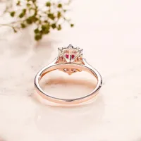 Emerald Kesim Yakut Ve Pırlanta Vintage Yüzük