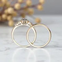 Pençe Tırnaklı Prenses Pırlantalı Evlilik Yüzüğü