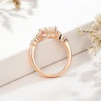 Emerald Kesim Pırlantalı Özel Tasarım Yüzük