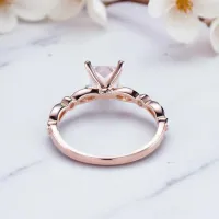 0.50 Karat Prenses Kare Pırlanta Vintage Yüzük