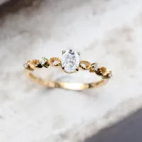 0.37 Ct. Oval Pırlanta Vintage Tektaş Yüzük 