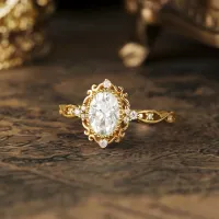 Tasarım Oval Pırlanta Tektaş Yüzük OS9701 - My Diamond